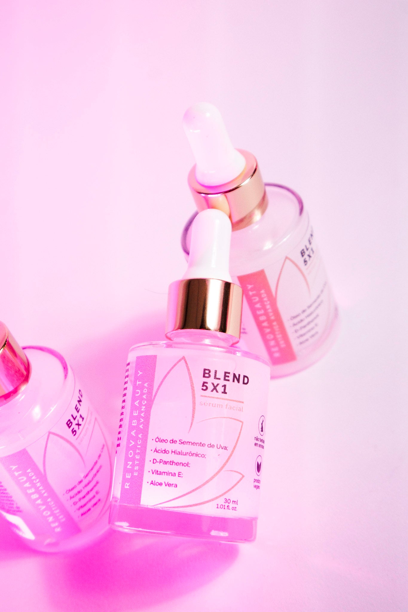 Sérum Facial Blend 5x1 – Cuidados Multifuncionais para Sua Pele