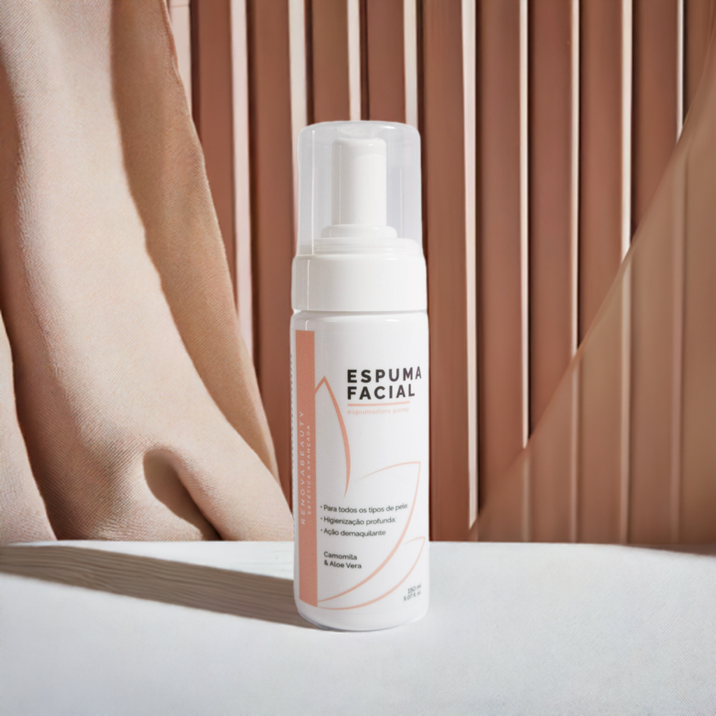 Espuma Facial com Camomila e Aloe Vera
